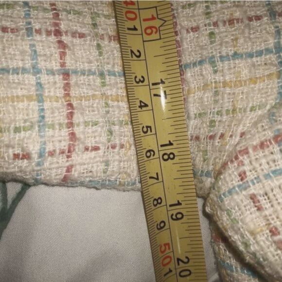 Salkim Vtg S Pieces 2 Vnt 100% Linen Plaid Lined 3/4 Sleeve Pockets Button W - Picture 7 of 14